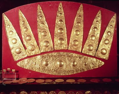 Tiara aus Grab III, Grabkreis A, Mykene, ca. 16. Jahrhundert v. Chr. von Mycenaean